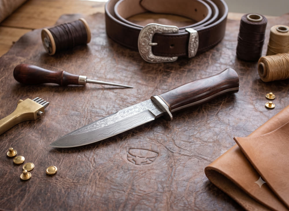 Artesão da Toro Brasil trabalhando o couro